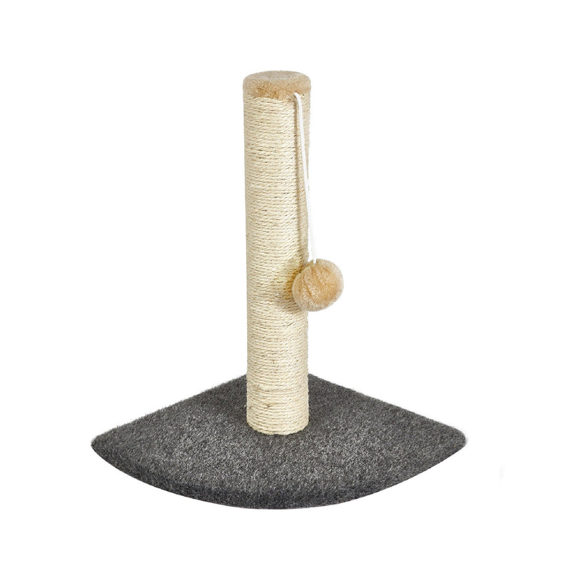 Meerveil Mini Cat Scratching Tree, with a Hanging Cat Ball