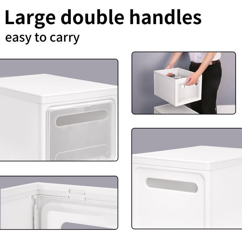 Meerveil Storage Box, Removable Cabinet, White