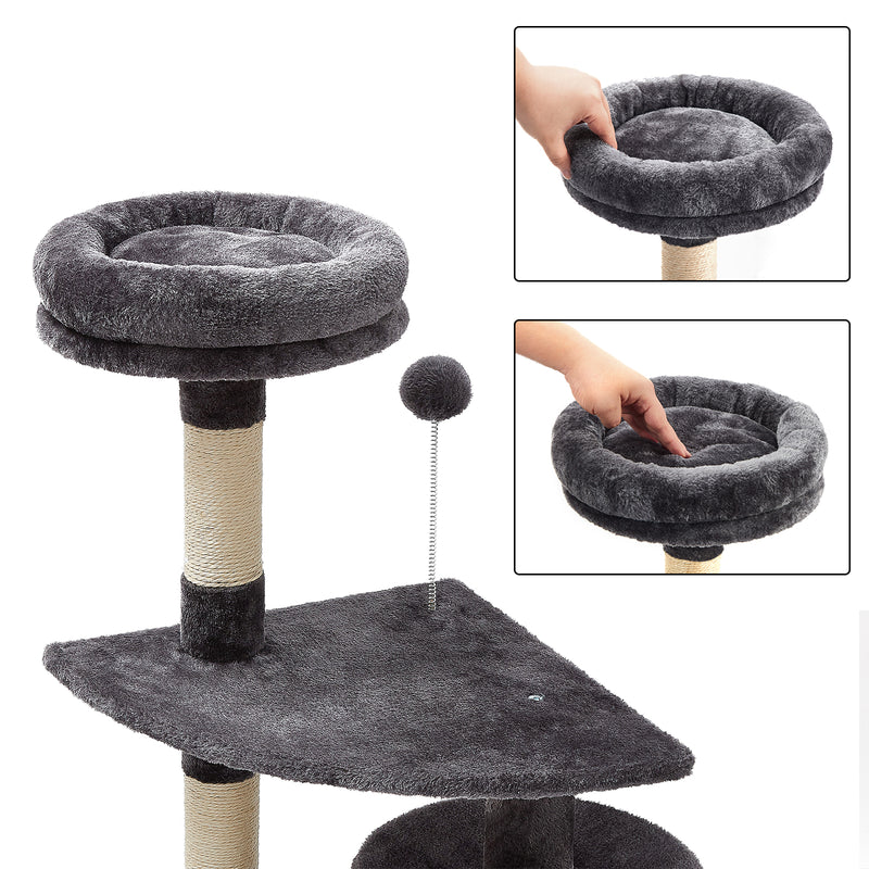Meerveil Cat Tree, Cat Activity Centre with Cat Room and Hammock