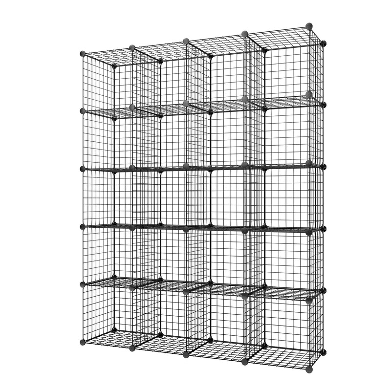 Meerveil Schlafzimmer Drahtgitter Kleiderschrank, 12 Cubes / 20 Cubes